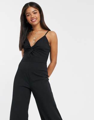 black jersey jumpsuit