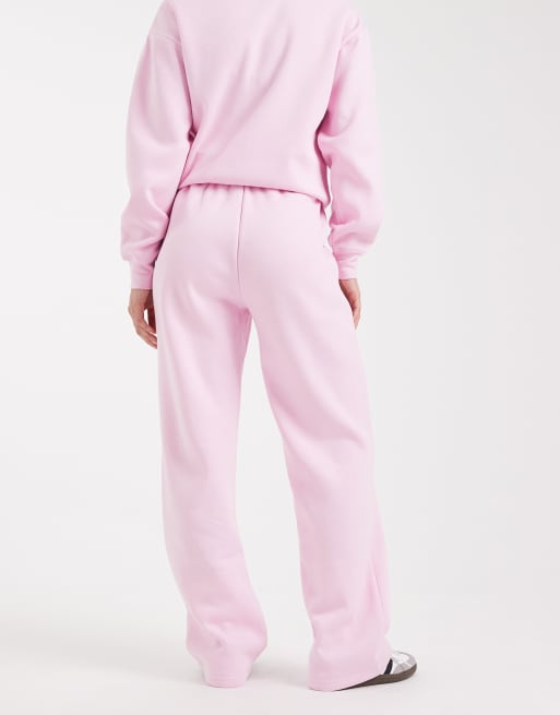 Pieces - Joggingbroek met wijde pijpen in lichtroze, deel van co-ord set, 2 van 5