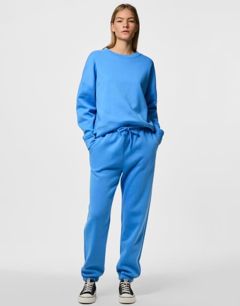 Pieces – Jogginghose in Azurblau - view 1