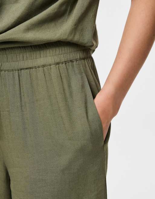 Pieces - Jupe-culotte - Vert, 3 de 4