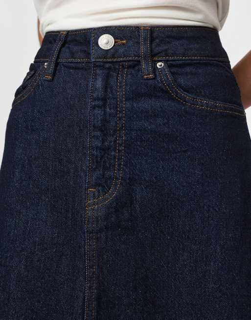 Pieces Jupe en jean bleu foncé, 6 de 7