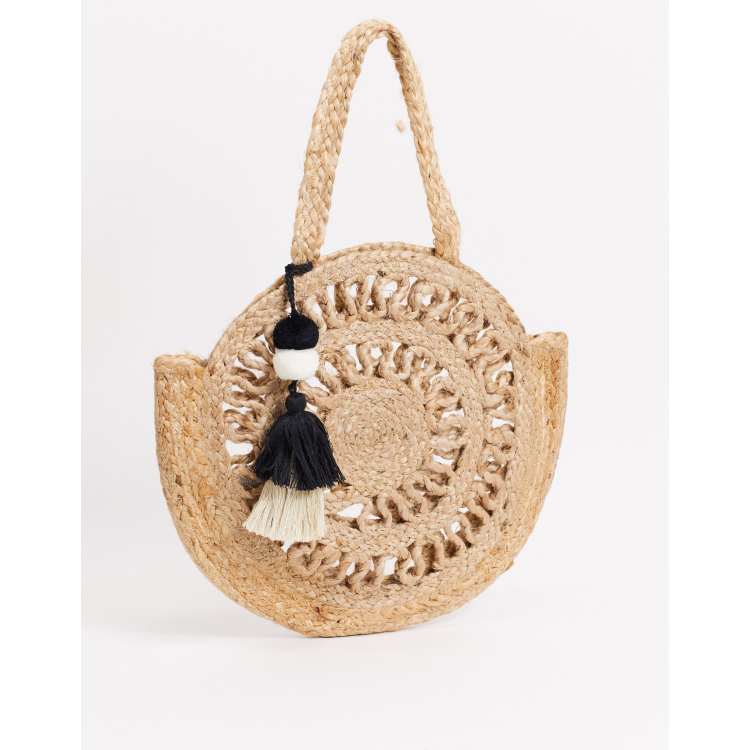 Jute sling cheap bags round