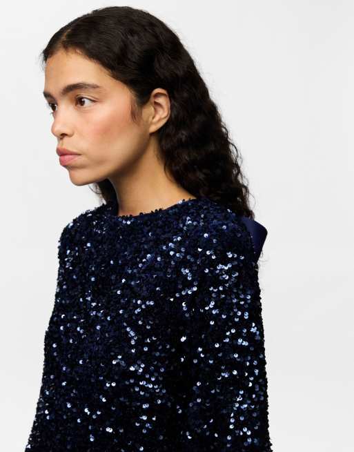Pieces Kleid in Marineblau, 2 von 7