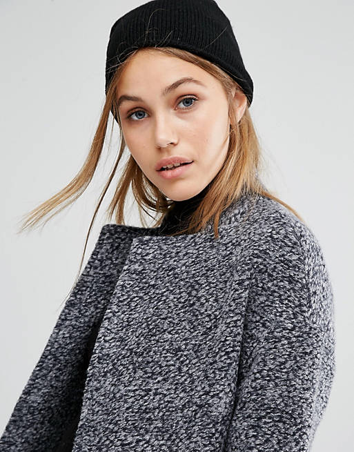 Pieces Knitted Beanie with Cashmere