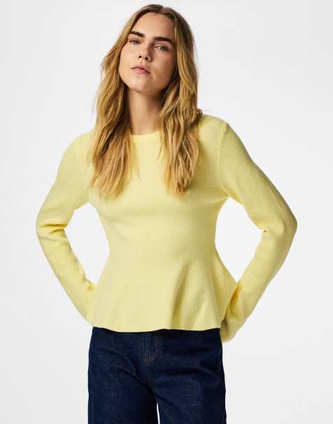 Pieces Knitted jumper in french vanilla