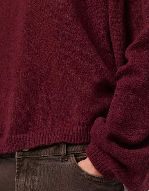 Pieces Knitted jumper in winetasting1, 4 of 7