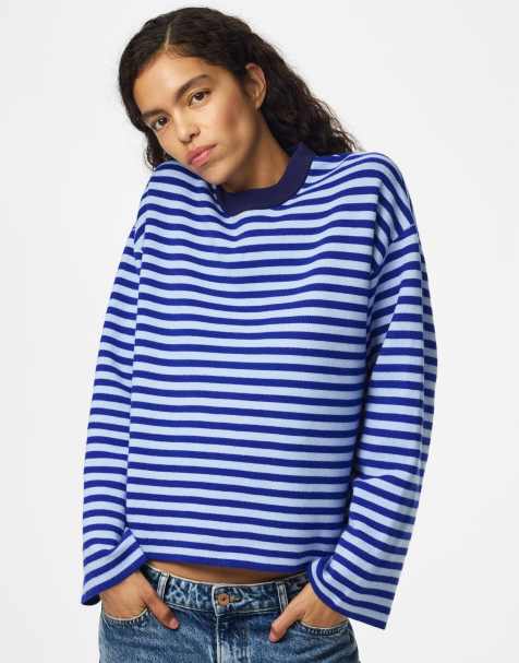 Pieces Knitted pullover in bluing - view 1