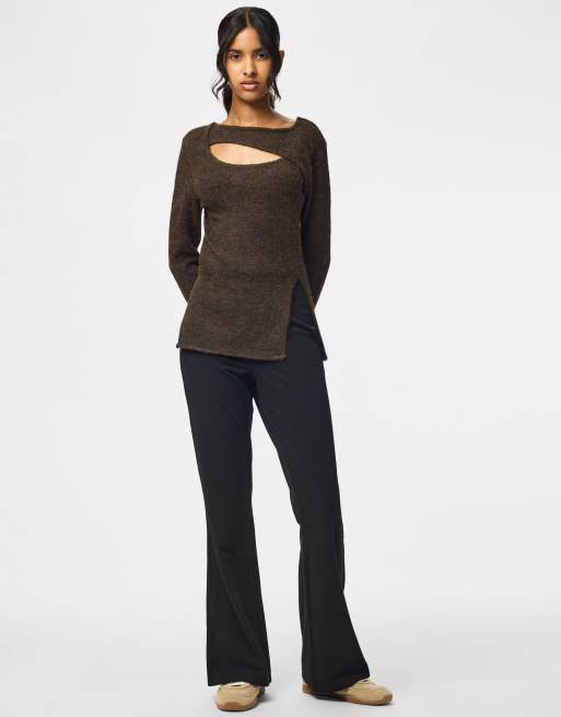 Pieces Knitted pullover in hot fudge, 3 of 6