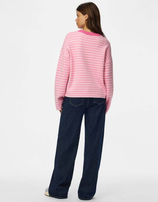 Pieces Knitted pullover in roseate spoonbill1, 2 of 6