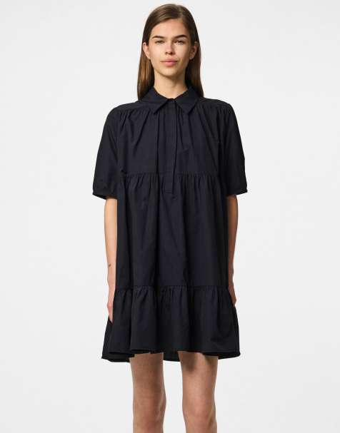 Pieces – Kurzes Kleid in Schwarz - view 1
