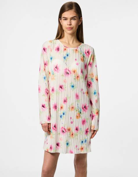 Pieces – Kurzes Kleid in strahlendem Weiß - view 1