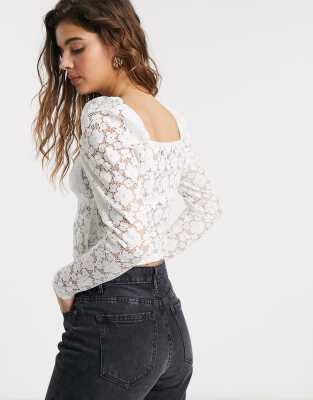 asos lace top