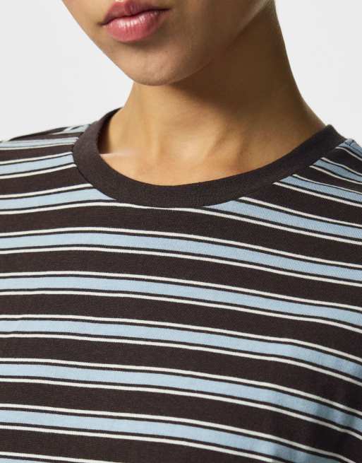 Pieces långärmad topp i ganache, 4 av 7