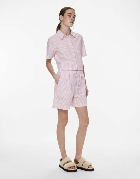 Pieces - Lavendelfarvede shorts - view 1