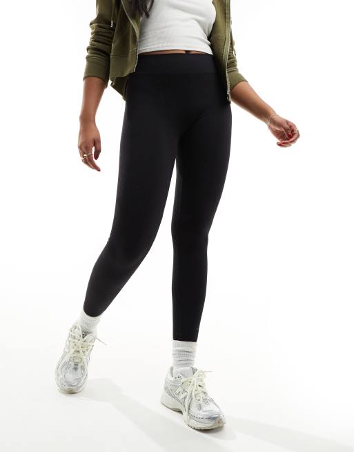 Pieces - Legging stretch sans coutures à taille haute - Noir, 3 de 5