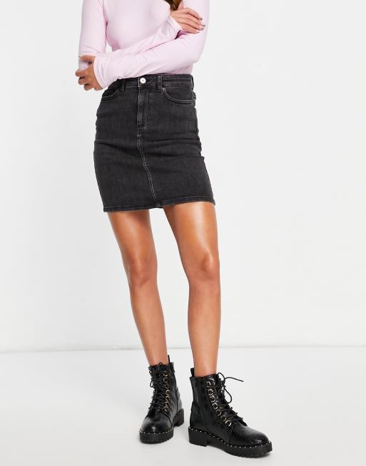 Lili Crossover Denim Skirt