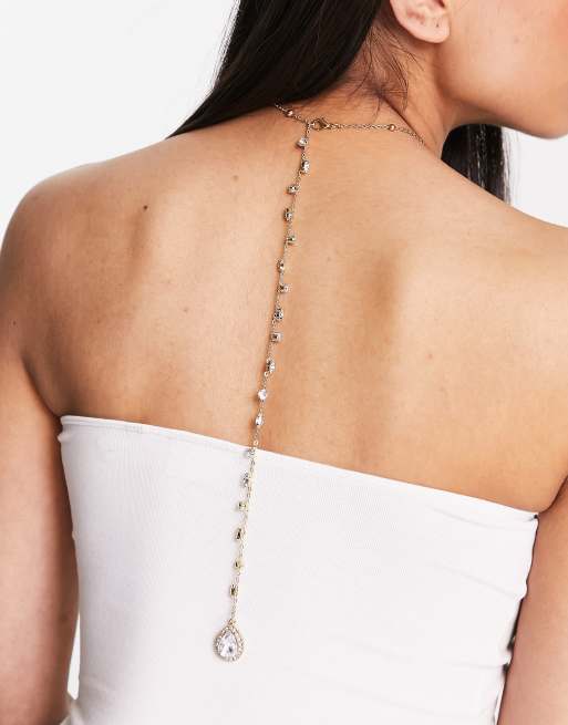 Back chain sale necklace