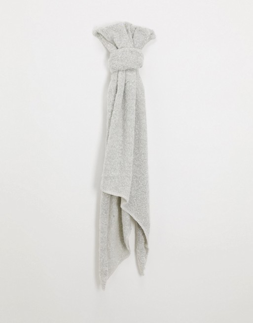 Pieces long scarf in moonbeam