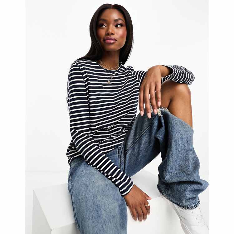 striped monogram workwear denim