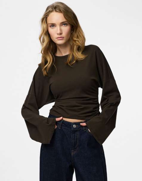 Pieces Long sleeved top in delicioso - view 1