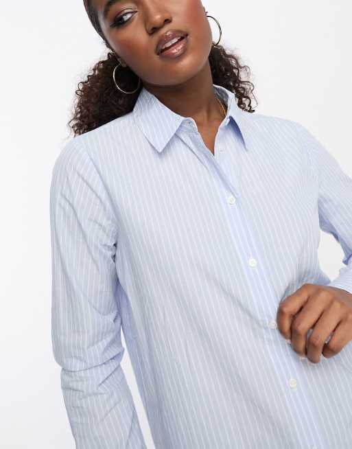 Striped longline clearance shirt