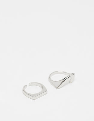 Lot De 12 Bagues Superposables Réglables - Style Tendance, Or, Alliage De Zinc