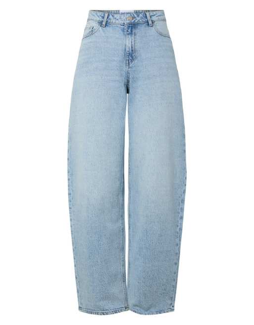 PIECES - Lyseblå barrel-jeans i denim, 5 af 6