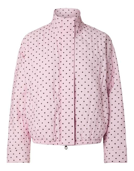 PIECES - Lyserød bomber-jakke, 6 af 7