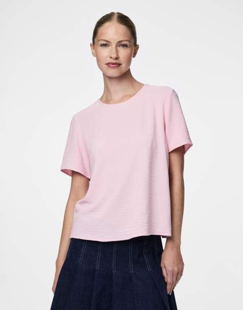 Pieces - Lyserød top - view 1