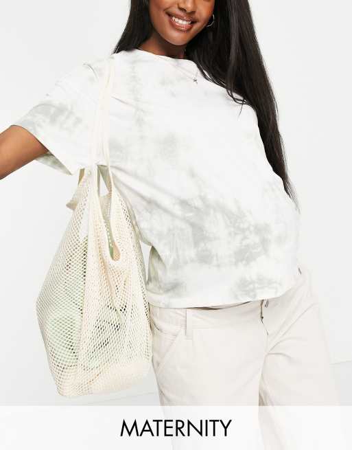 Pieces - Maternité - T-shirt - Vert tie-dye