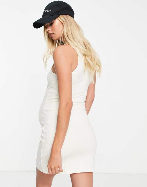 maternity white bodycon dress White Baby Shower Maternity Shoot Bodycon Gown with Detchable Sleeve main image 0