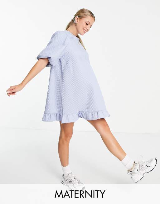 Puff sleeve shift store dress