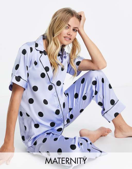 Satin polka dot online pajamas