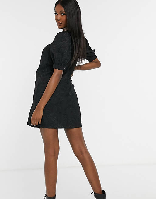  Pieces Maternity shift dress in textured black 