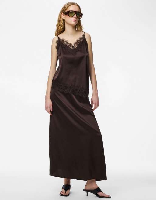 Pieces Maxi skirt in hot fudge, 3 of 7