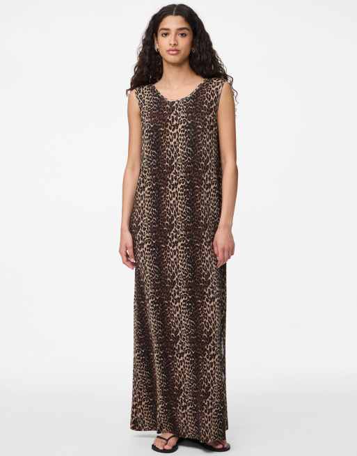 Pieces – Maxikleid in Schwarz