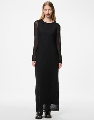 Pieces - Maxikleid in Schwarz