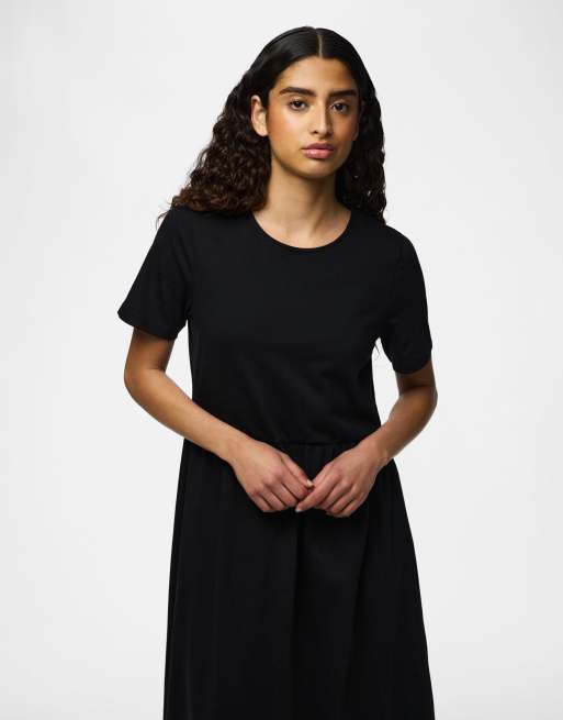 Pieces Maxikleid in Schwarz, 4 von 7
