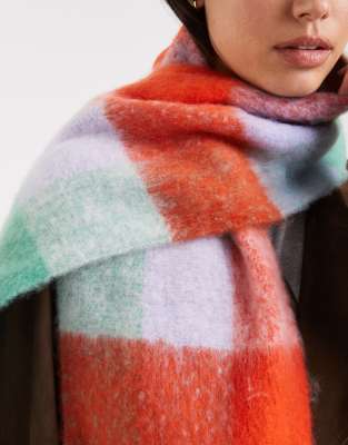 Pieces Medium Super Soft Tassel Scarf In Multi