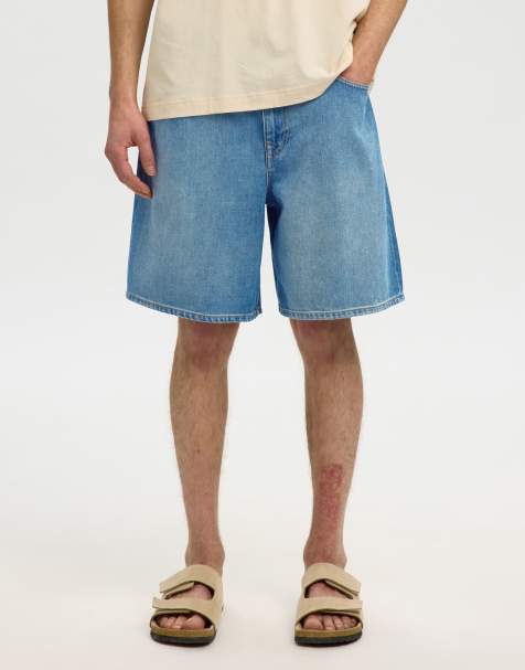 Pieces – Mellanblå jeansshorts - view 1