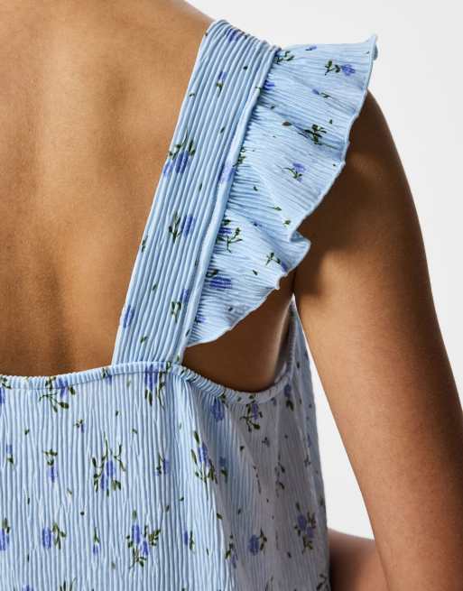 Pieces Midi dress in light blue, 3 of 5