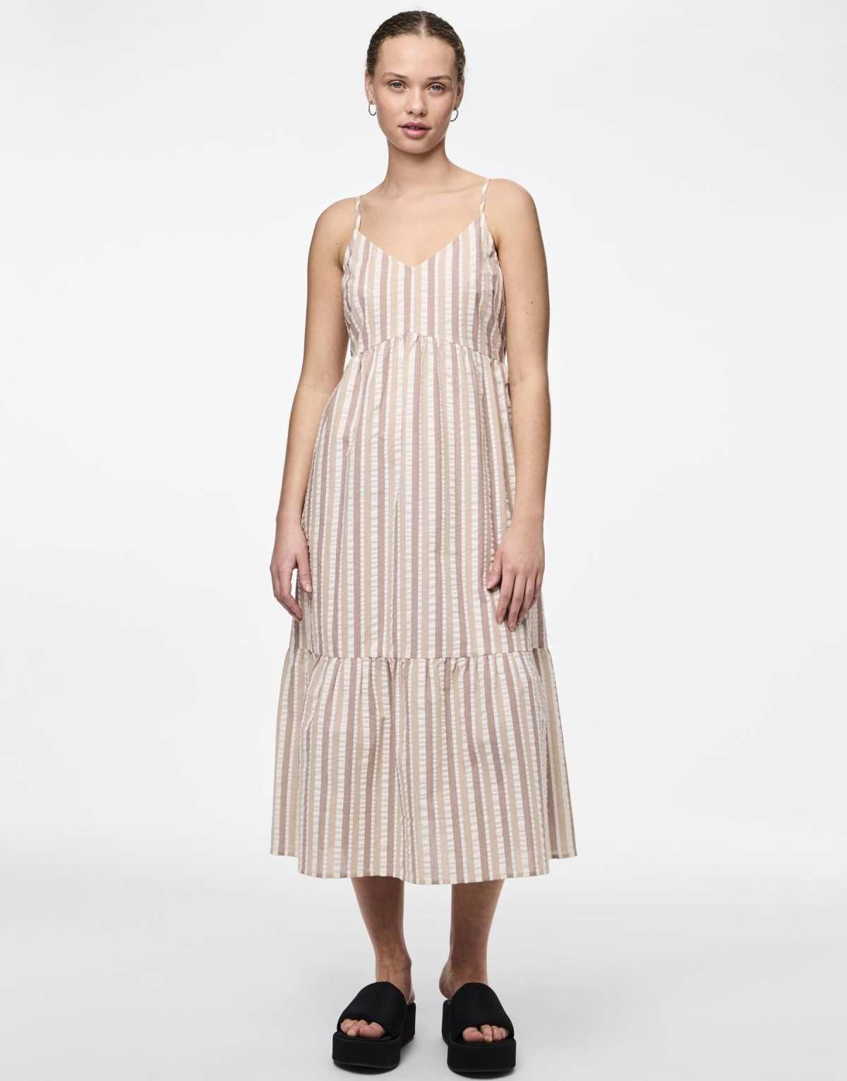 Pieces Midi dress in nomad