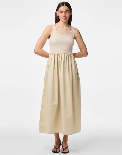 Pieces Midi dress in silver gray - view 1
