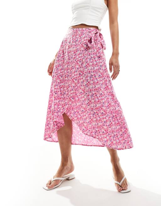 Midi rok bloemenprint hotsell