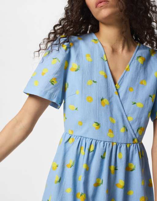 Pieces Mini dress in light blue, 3 of 4