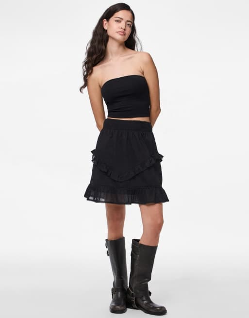 Pieces - Mini-jupe - Noir
