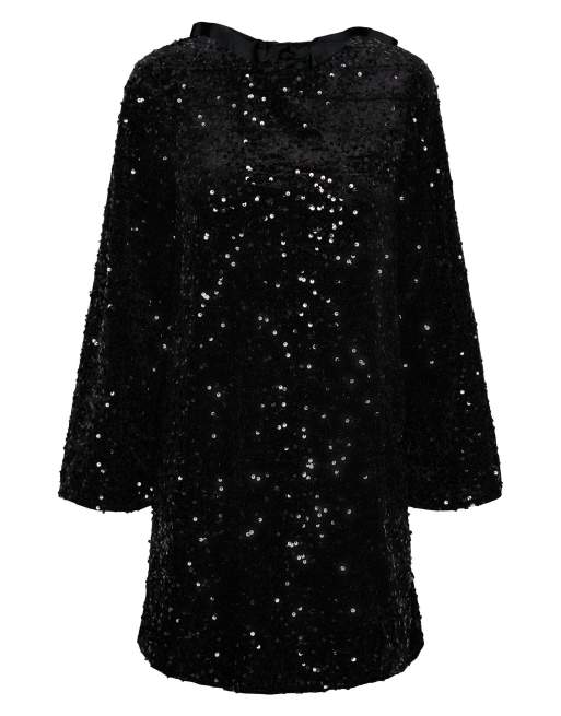 Pieces - Mini-jurk in zwart, 5 van 6