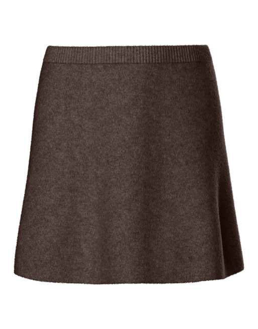 Pieces Mini skirt in hot brown, 7 of 7