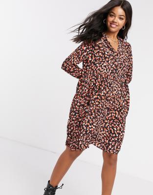 asos smudge print dress