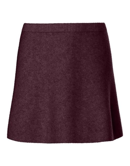 Pieces minifalda en color vino, 6 de 6